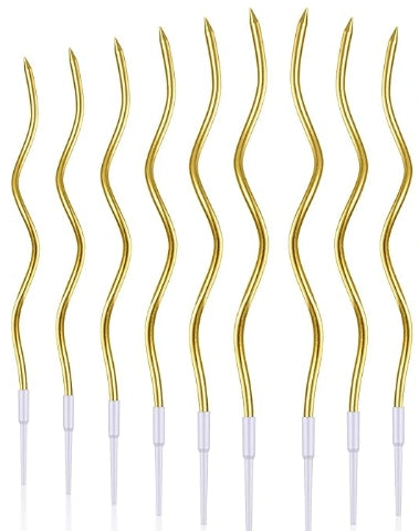 Twisted Gold Candles